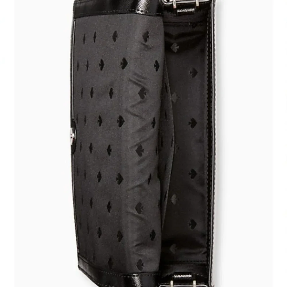 Kate Spade Cameron Convertible Crossbody Black with Multi-Colored Dots - Picture 2 of 16